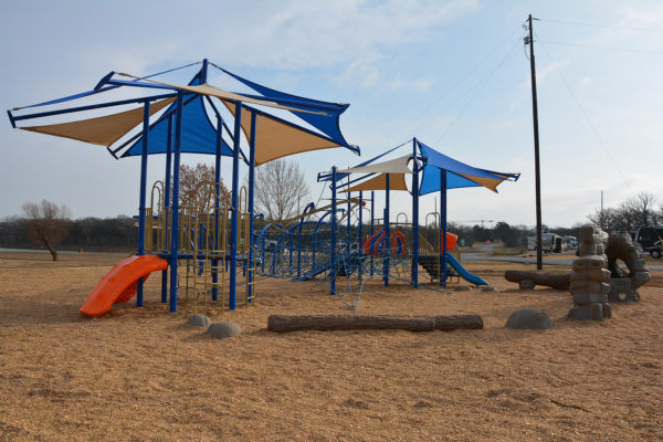 Exterior playground at Vineyards Campground