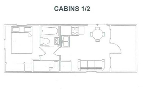 Cabin 1/2, layout diagram