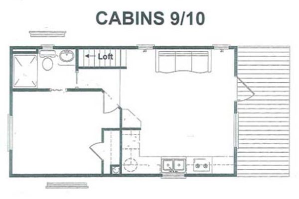 Cabin 9/10, layout diagram